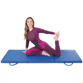   Összecsukható Tornamatrac, Fitnesz szőnyeg 180X60X5Cm Kék Enero Fit