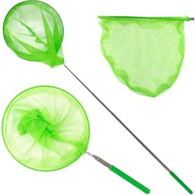  Összecsukható, Teleszkópos lepkeháló Rovarokra 37-85Cm Zöld
