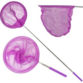   Összecsukható, Teleszkópos lepkeháló Rovarokra 37-85Cm Lila