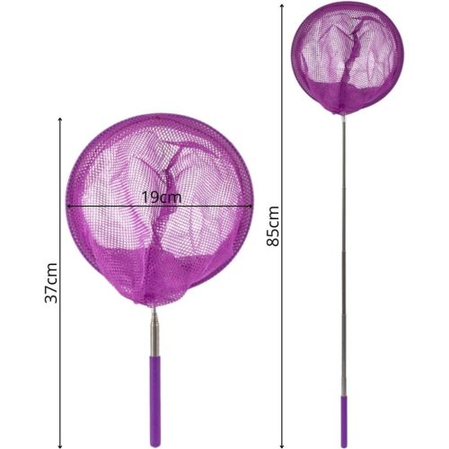 Összecsukható, Teleszkópos lepkeháló Rovarokra 37-85Cm Lila