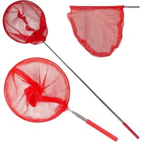   Összecsukható, Teleszkópos lepkeháló Rovarokra 37-85Cm Piros