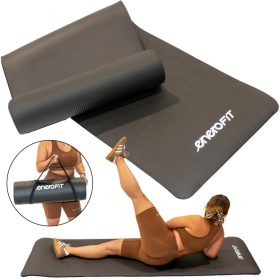   Nbr Csúszásgátló Fitness Szőnyeg 183X61X1,5Cm Fekete + Enero Fit Határozat