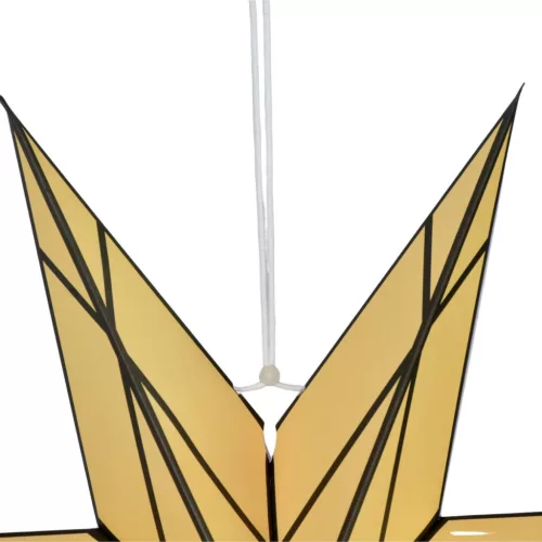 Papír Dekorációs Csillag 50Cm 7 Karú Krémszínű