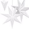 Papír Dekorációs Csillag 50Cm 7 Karú Fehér
