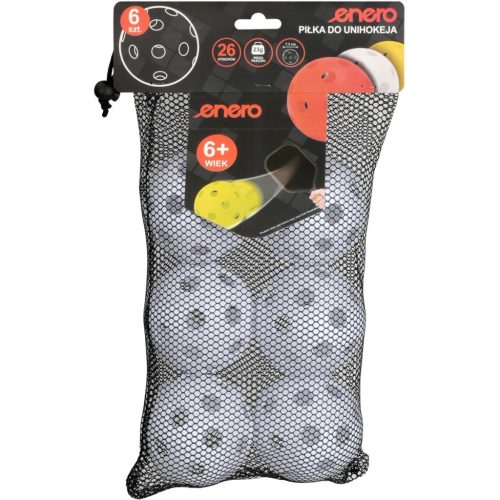 Unihoc Floorball-labda Fehér Enero 6 Db