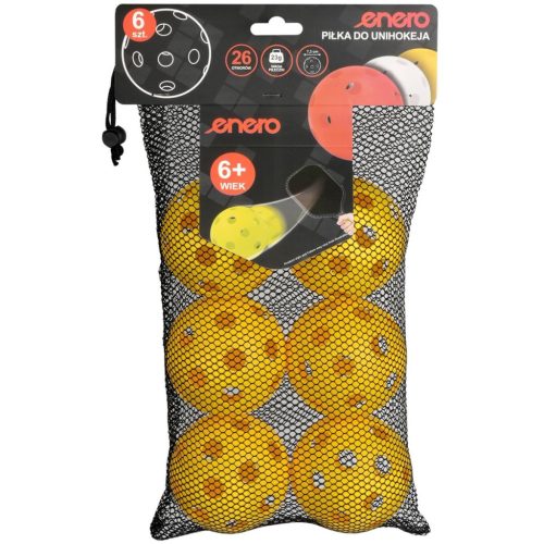 Unihoc Floorball-labda Sárga Enero 6 Db