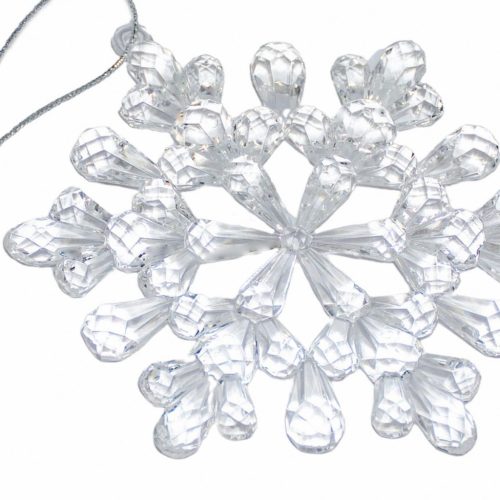 Hópehely Függő Dekoráció 12X12 Cm Mintával 3