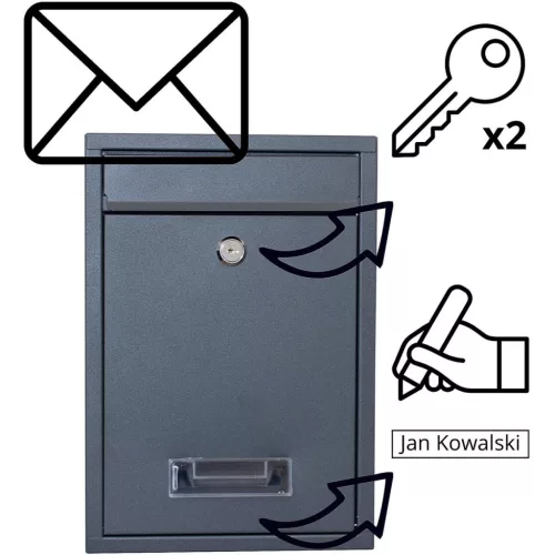 Postaláda 21,5X9X31Cm 1067537 Saska Garden