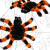 Halloween Pók Díszfigura Narancssárga