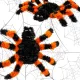 Halloween Pók Díszfigura Narancssárga