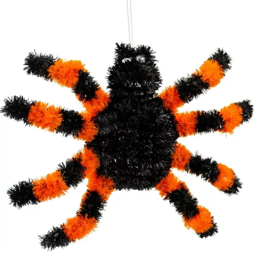 Halloween Pók Díszfigura Narancssárga