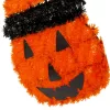Dekoratív Tökfigura 35Cm Halloween Narancs Csík