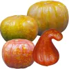Dekoratív Halloween Tök Figura 4 Db Narancs
