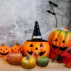 Dekoratív Halloween Tökfigura 4 Db Narancs - Zöld
