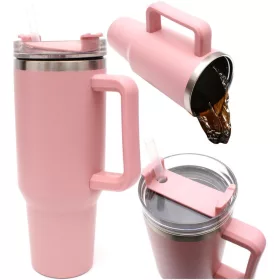   Kiváló Háztartási Termosz Utazó Bögre 1200Ml Rózsaszín