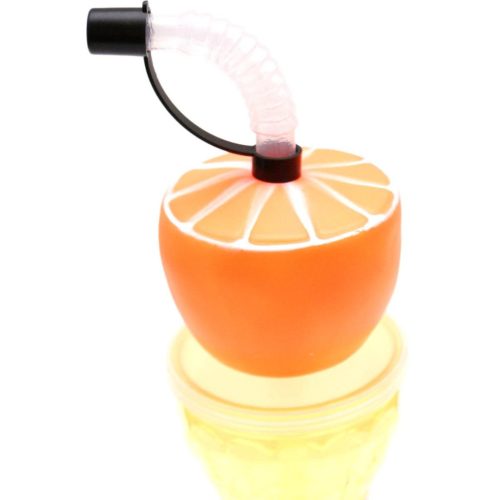 Sportkulacs szívószállal 500 Ml Sárga Kiváló Háztartási Cikk