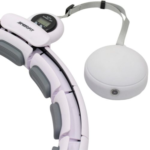 Hula Hop Masszírozóval, Súlyozóval És Pulttal, Fehér És Szürke Enero Fit Színű