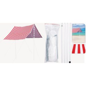 Sátortető Napvitorla Rudakkal 3X1,7M Piros