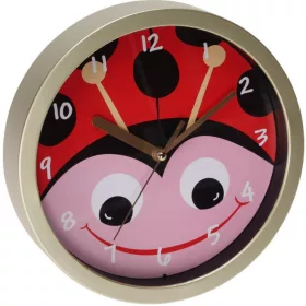 Gyerek Állatos Falióra 20 Cm Katicabogár