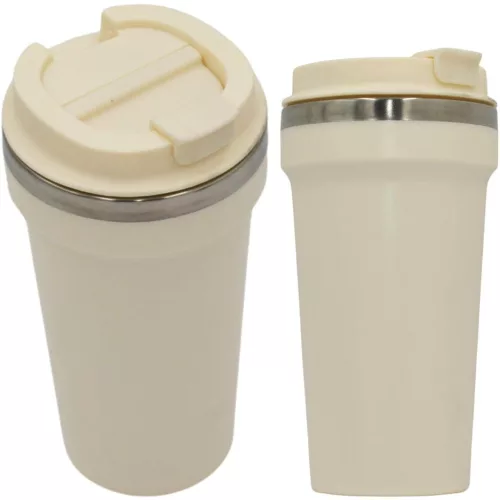 Kiváló Háztartási Termosz Utazó Bögre 500Ml - Ecru