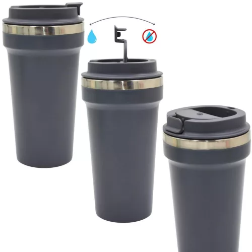 Kiváló Háztartási Termosz Utazó Bögre 500Ml - Antracit