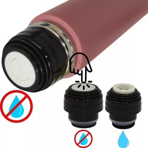 Utazó Termosz 500Ml Kiváló Háztartási Tartalom Rózsaszín