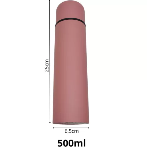 Utazó Termosz 500Ml Kiváló Háztartási Tartalom Rózsaszín