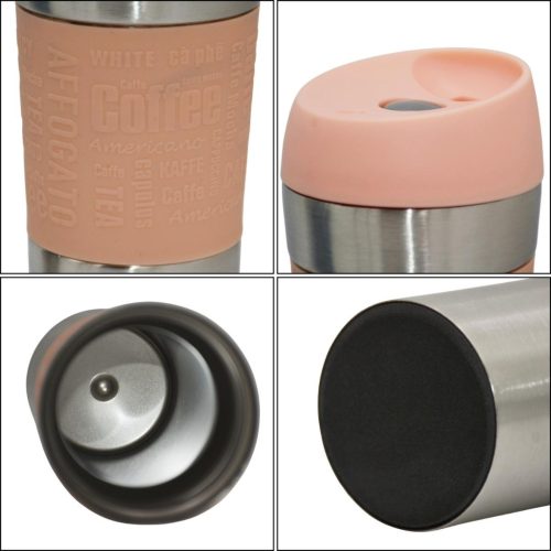 Kiváló Háztartási Termosz Utazó Bögre 350Ml Rózsaszín