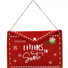   Karácsonyi Boríték Levél A Mikulásnak Filc 38X30Cm Betűk Télapó