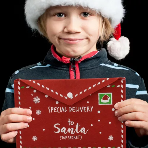 Karácsonyi Boríték Levél A Mikulásnak Filc 38X30Cm Akciós Szállítás
