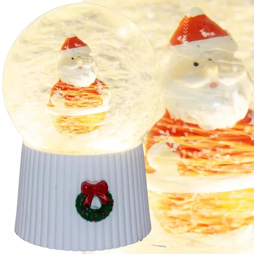 Hógömb 147 Mm Led Mikulás