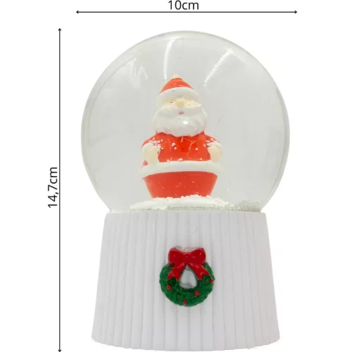 Hógömb 147 Mm Led Mikulás
