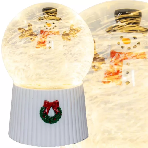 Hógömb 147 Mm-Es Led-Es Hóember
