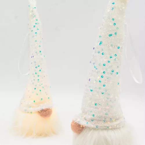 Dekoratív Mikulás Led Lámpa 25Cm Fehér