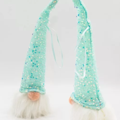 Dekoratív Mikulás Led Lámpa 25 Cm-Es Kék
