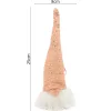 Dekoratív Mikulás Led Lámpa 25 Cm Rózsaszín