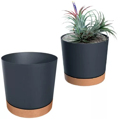 Tubo Pm Antracit Virágcserép 18Cm