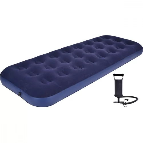 1 személyes flokált matrac 191x73x22cm pumpaval 2in1 24040