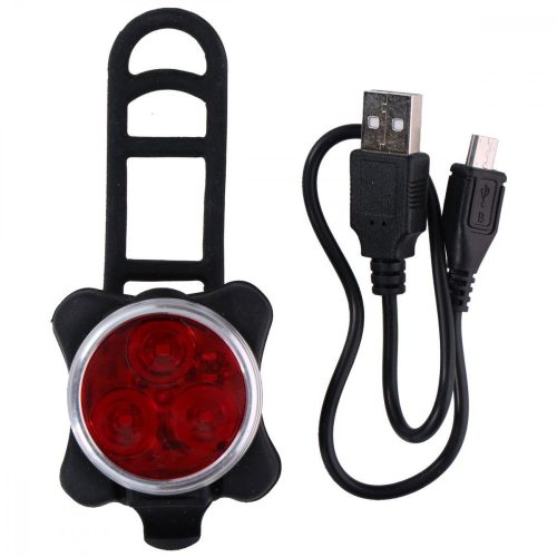 kerékpár hátsó lámpa 3 led smd dunlop usb töltés