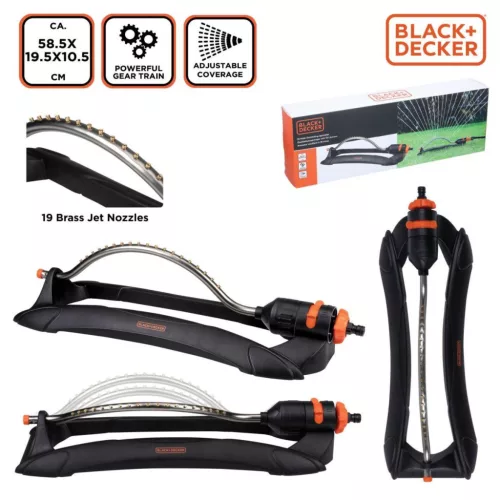 Turbo Oszcillációs locsolófej 19 Fúvókával Black + Decker