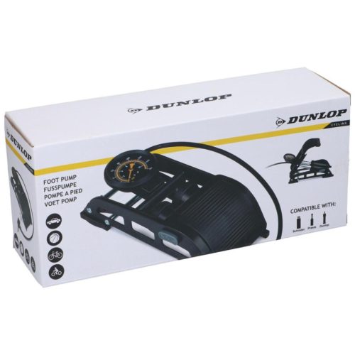 Dunlop 2 Dugattús Lábpumpa Nyomásmérővel, Kerékpárra, Autóra, Gömbre