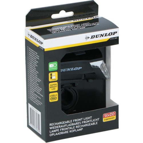 Usb-C Led Első Kerékpárvilágítás 3 Üzemmóddal, Dunlop Minősítéssel