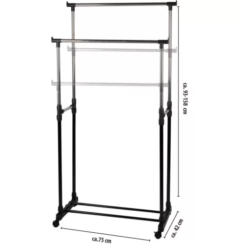 Gardrób Ruhafogas 75X42X93-158Cm Alpina