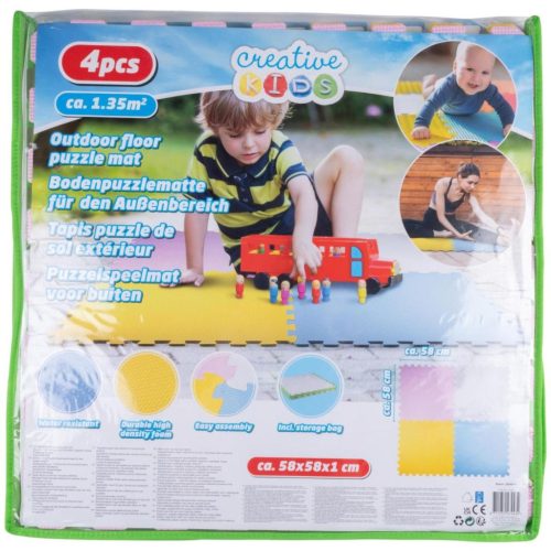 Eva Hab Puzzle Szőnyeg 60X60 Színek 4 Darabos Táskával