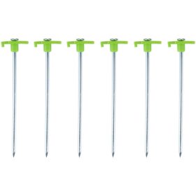   Sátorcövekek 19Cm-Es Szett 6 Darabos Fém Műanyag Camp Active