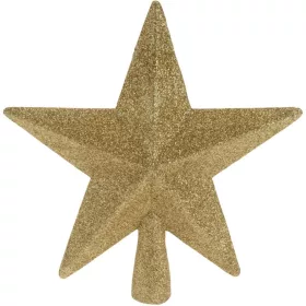   karácsonyfadísz Karácsonyi Fa Csúcsdísz 19Cm Arany Csillag