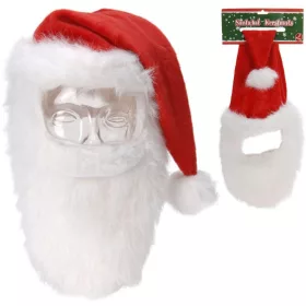 mikulás sapka szakállal 70cm