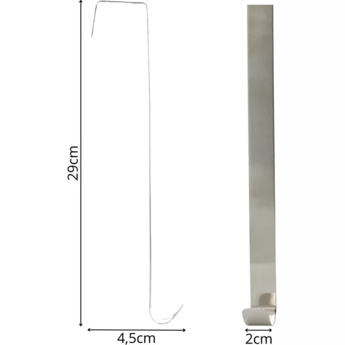 koszorúakasztó 29Cm Ezüst