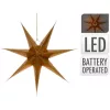 Dekoratív Papírcsillag Led Világítással 60Cm Arany