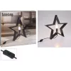 Dekoratív Csillag Led Világítással 35Cm Fekete